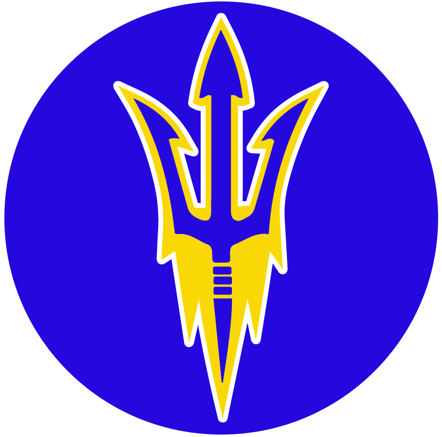 blue pitchfork logo